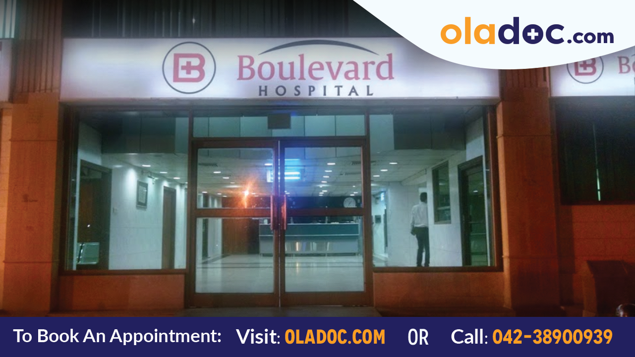 Main Entrance of Boulevard Hospital Karachi